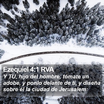 Ezequiel 4:1 RVA Bible Verse Image