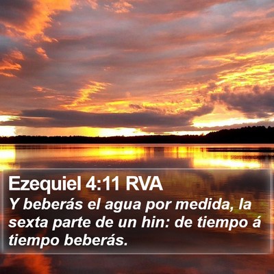 Ezequiel 4:11 RVA Bible Verse Image