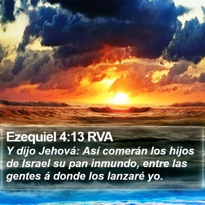 Ezequiel 4:13 RVA Bible Verse Image