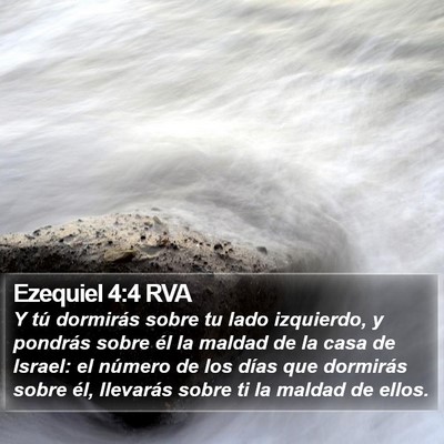 Ezequiel 4:4 RVA Bible Verse Image
