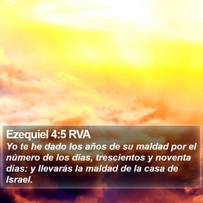 Ezequiel 4:5 RVA Bible Verse Image
