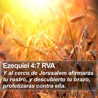 Ezequiel 4:7 RVA Bible Verse Image