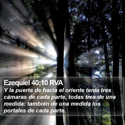 Ezequiel 40:10 RVA Bible Verse Image