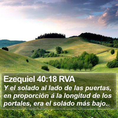Ezequiel 40:18 RVA Bible Verse Image