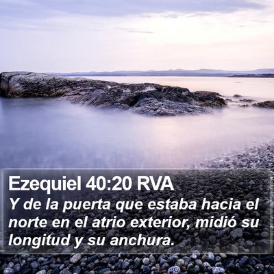 Ezequiel 40:20 RVA Bible Verse Image