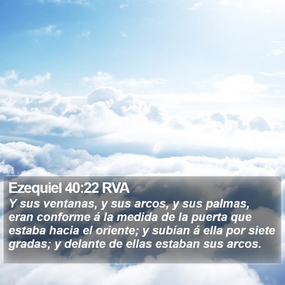 Ezequiel 40:22 RVA Bible Verse Image