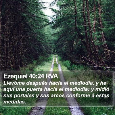 Ezequiel 40:24 RVA Bible Verse Image