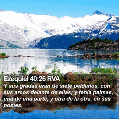 Ezequiel 40:26 RVA Bible Verse Image