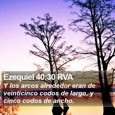 Ezequiel 40:30 RVA Bible Verse Image