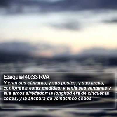Ezequiel 40:33 RVA Bible Verse Image