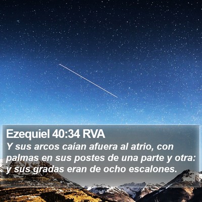 Ezequiel 40:34 RVA Bible Verse Image