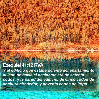 Ezequiel 41:12 RVA Bible Verse Image