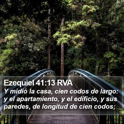 Ezequiel 41:13 RVA Bible Verse Image