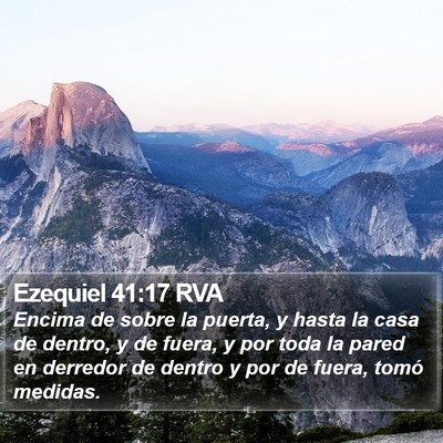 Ezequiel 41:17 RVA Bible Verse Image