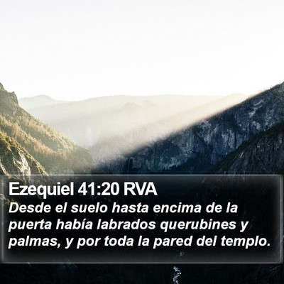 Ezequiel 41:20 RVA Bible Verse Image