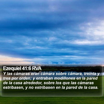 Ezequiel 41:6 RVA Bible Verse Image