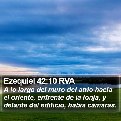 Ezequiel 42:10 RVA Bible Verse Image