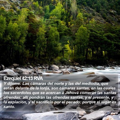 Ezequiel 42:13 RVA Bible Verse Image