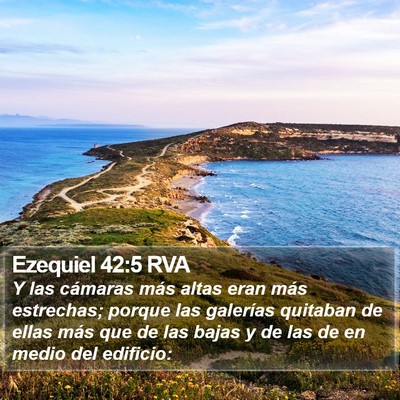 Ezequiel 42:5 RVA Bible Verse Image