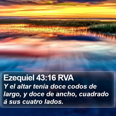 Ezequiel 43:16 RVA Bible Verse Image