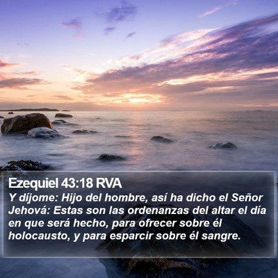 Ezequiel 43:18 RVA Bible Verse Image