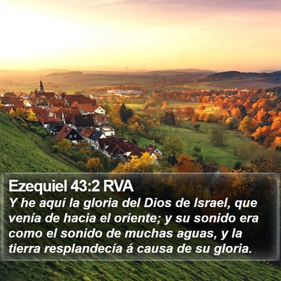 Ezequiel 43:2 RVA Bible Verse Image