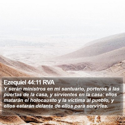 Ezequiel 44:11 RVA Bible Verse Image