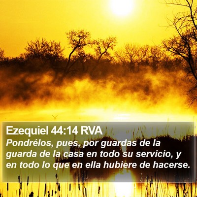 Ezequiel 44:14 RVA Bible Verse Image