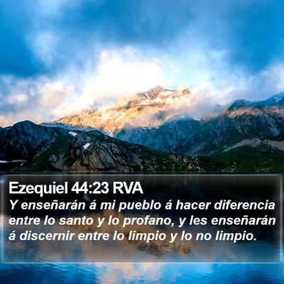 Ezequiel 44:23 RVA Bible Verse Image