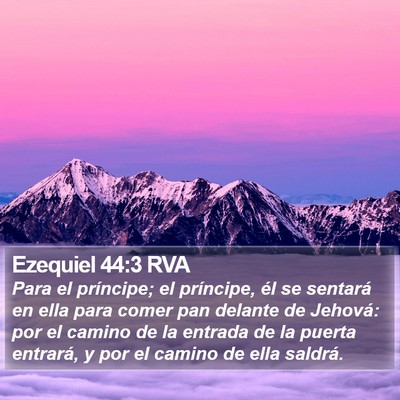 Ezequiel 44:3 RVA Bible Verse Image