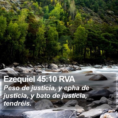 Ezequiel 45:10 RVA Bible Verse Image