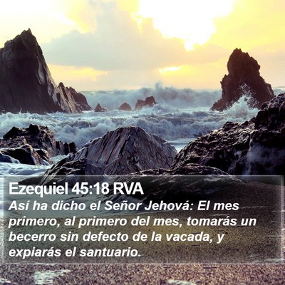 Ezequiel 45:18 RVA Bible Verse Image