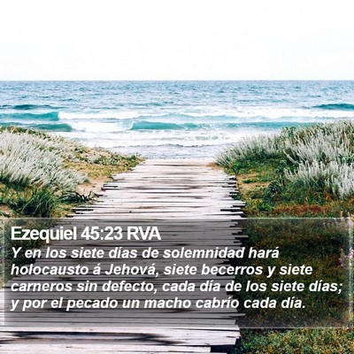 Ezequiel 45:23 RVA Bible Verse Image