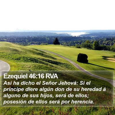 Ezequiel 46:16 RVA Bible Verse Image