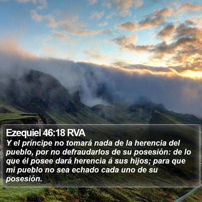 Ezequiel 46:18 RVA Bible Verse Image