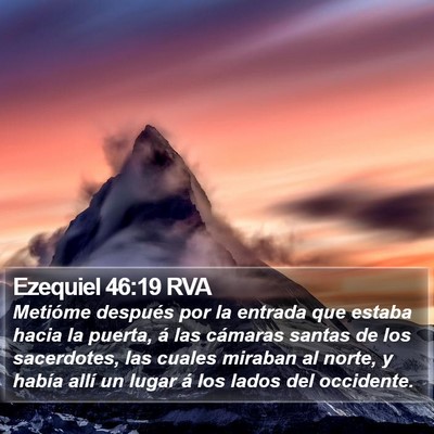 Ezequiel 46:19 RVA Bible Verse Image