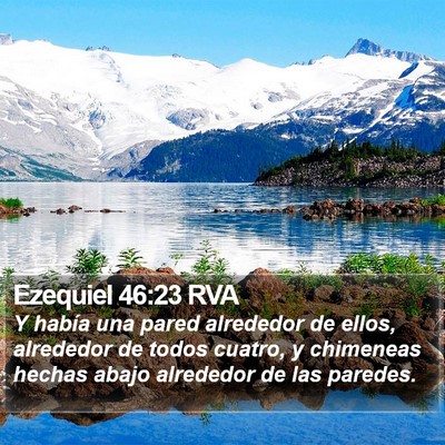Ezequiel 46:23 RVA Bible Verse Image