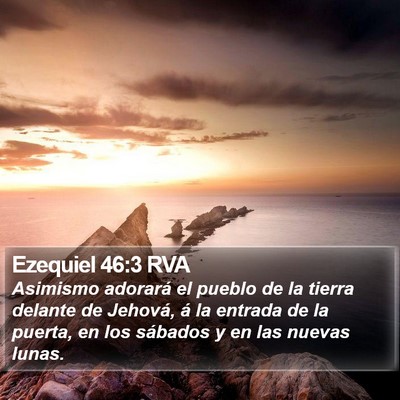 Ezequiel 46:3 RVA Bible Verse Image