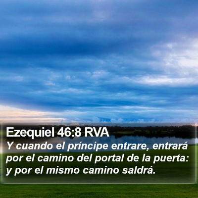 Ezequiel 46:8 RVA Bible Verse Image