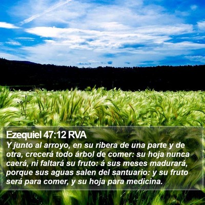 Ezequiel 47:12 RVA Bible Verse Image