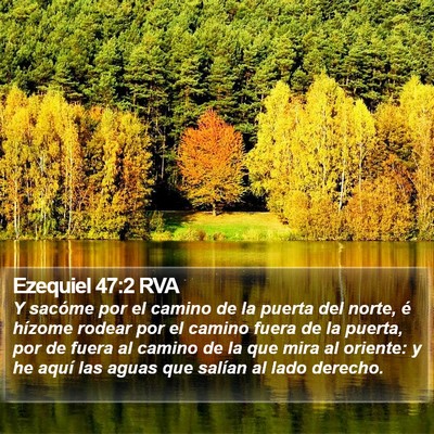 Ezequiel 47:2 RVA Bible Verse Image
