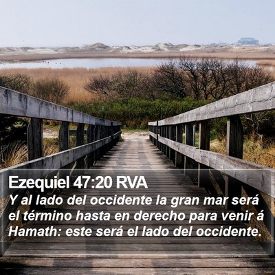 Ezequiel 47:20 RVA Bible Verse Image