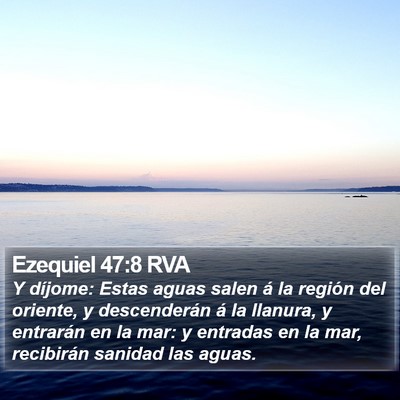 Ezequiel 47:8 RVA Bible Verse Image
