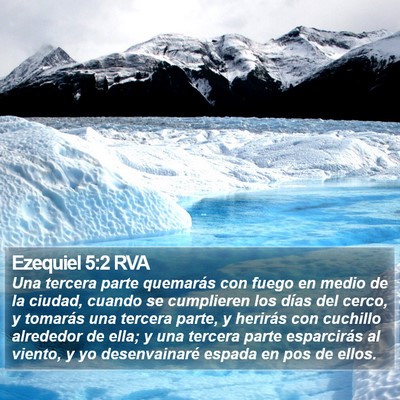 Ezequiel 5:2 RVA Bible Verse Image