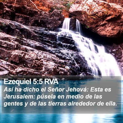Ezequiel 5:5 RVA Bible Verse Image