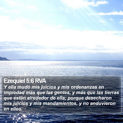 Ezequiel 5:6 RVA Bible Verse Image