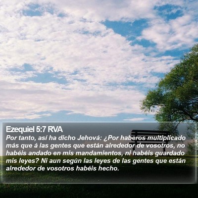 Ezequiel 5:7 RVA Bible Verse Image