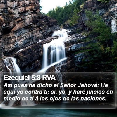 Ezequiel 5:8 RVA Bible Verse Image