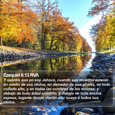 Ezequiel 6:13 RVA Bible Verse Image