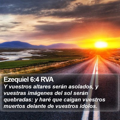 Ezequiel 6:4 RVA Bible Verse Image